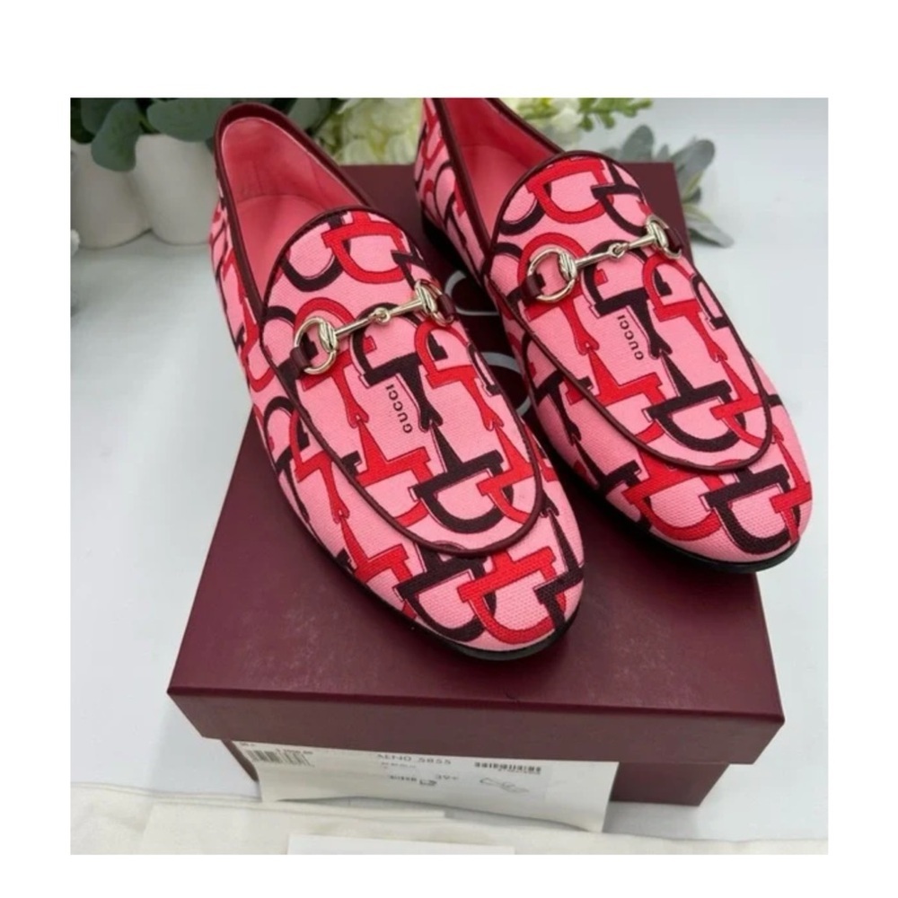 Gucci horse bit canvas/leather loafers size 39.5 made in Italy - Picture 9 of 9